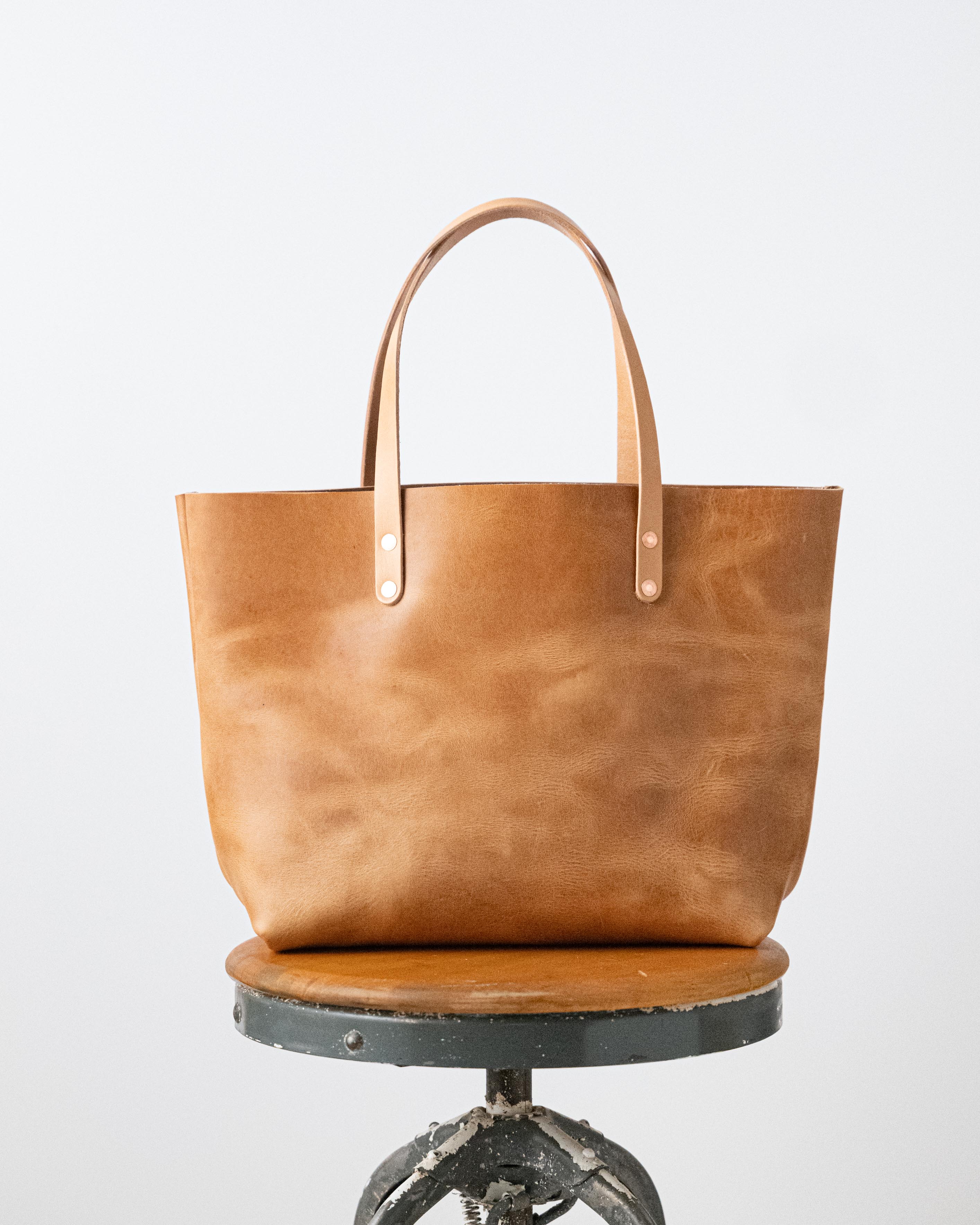 Scratch and Dent Natural Dublin East West Tote handmade leather tote bag leather bags tote handmade leather bags at KMM Co 2